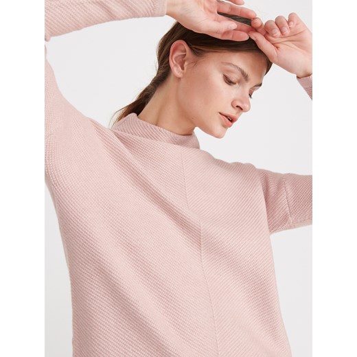 Reserved - Sweter ze stójką - Różowy  Reserved S 