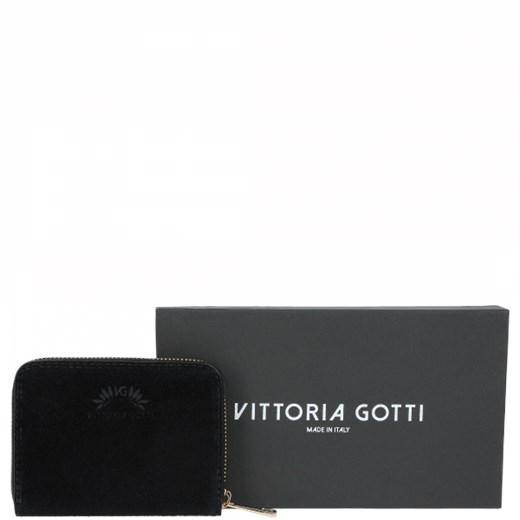 Vittoria Gotti Made in Italy Damski Portfel Skórzany M size Czarny (kolory) Vittoria Gotti   okazja PaniTorbalska 