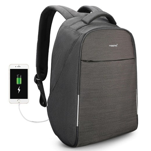 Plecak Tigernu na laptopa 15,6" T-B3286 z USB Kolor: grafitowy  Tigernu  inBag