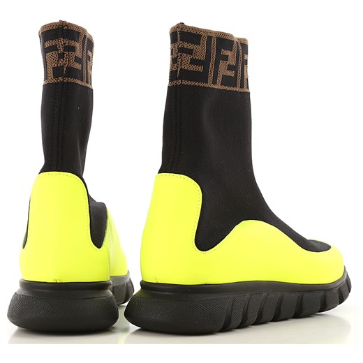 Fendi Buty Dziecięce dla Chłopców Na Wyprzedaży, czarny, Elastane Stretch, 2019, 37 38