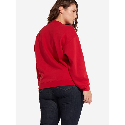 Bluza damska Wrangler czerwona z napisami krótka 