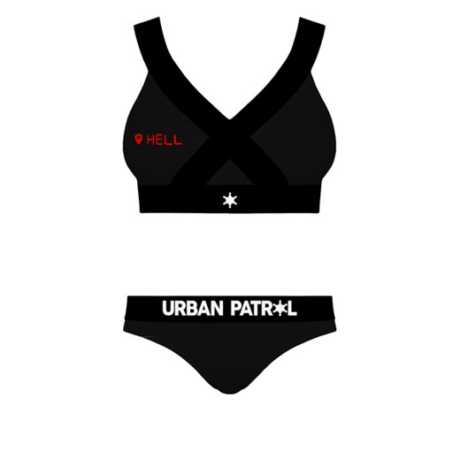 Czarny strój kąpielowy Urbanpatrol 