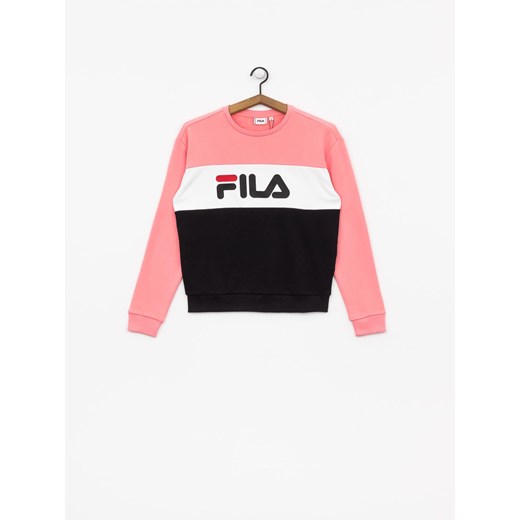 Bluza Fila Leah Crew Wmn (black/quarz pink/bright white)  Fila S SUPERSKLEP