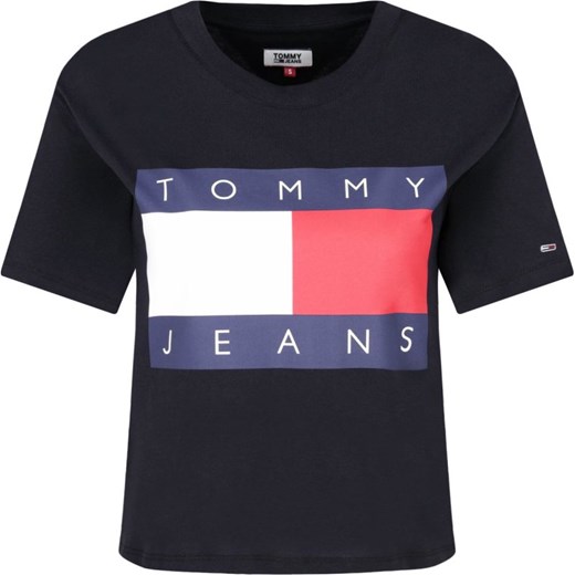 Bluzka damska Tommy Jeans z krótkim rękawem na wiosnę 