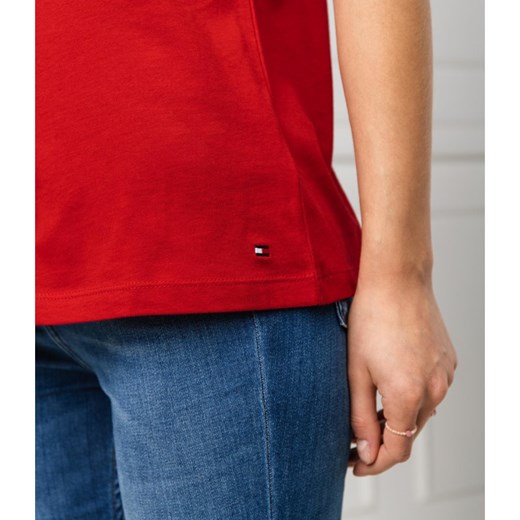 Bluzka damska Tommy Hilfiger z okrągłym dekoltem z krótkim rękawem wiosenna 