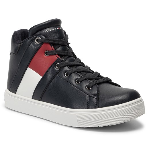 Sneakersy TOMMY HILFIGER - High Top Lace-up Sneaker T3B4-30510-0739 D Blue 800 Tommy Hilfiger  35 eobuwie.pl