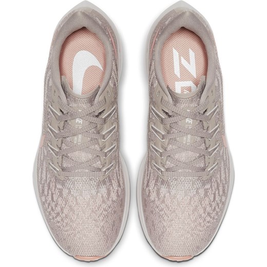 Buty sportowe damskie Nike do biegania zoom bez wzorów wiązane na płaskiej podeszwie 