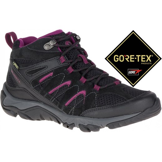 Merrell Buty damskie Outmost Mid Vent Gtx Czarny 5 (38) Raty 10x0% do 16.10.2019