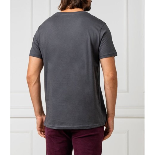 T-shirt męski Tommy Hilfiger brązowy z krótkim rękawem 