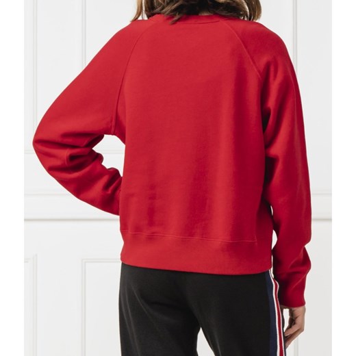 Bluza damska czerwona Polo Ralph Lauren jesienna krótka 