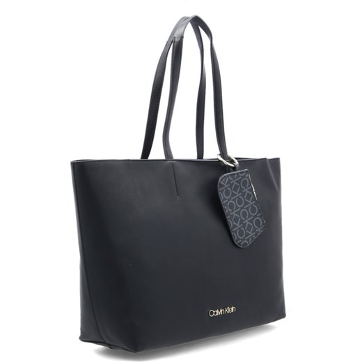 Shopper bag czarna Calvin Klein na ramię elegancka 