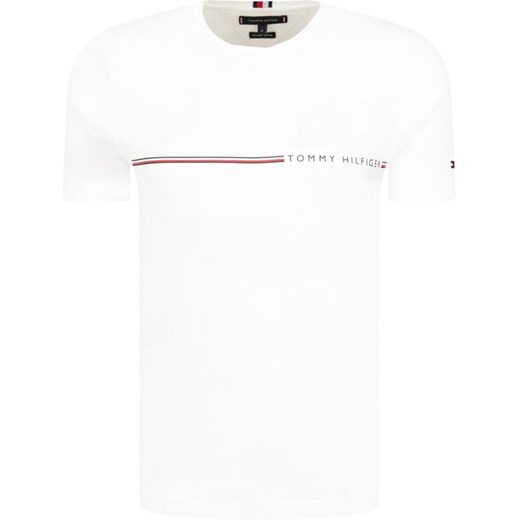 T-shirt męski Tommy Hilfiger biały z krótkim rękawem 
