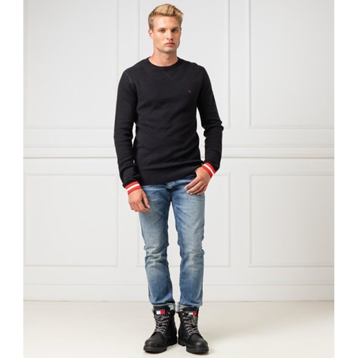 Sweter męski Calvin Klein casualowy jesienny 