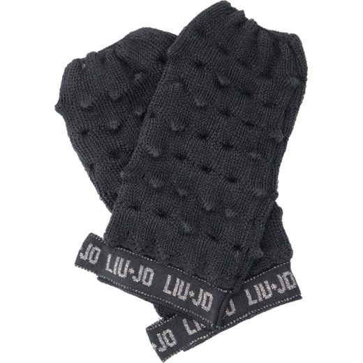 Czarne rękawiczki Liu jo 