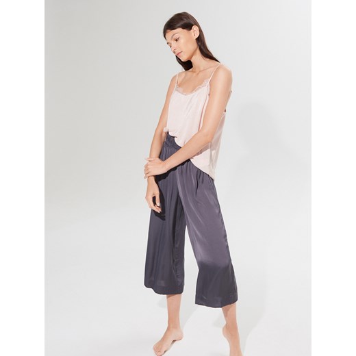 Mohito - Satynowe spodnie od piżamy - Szary Mohito  M 