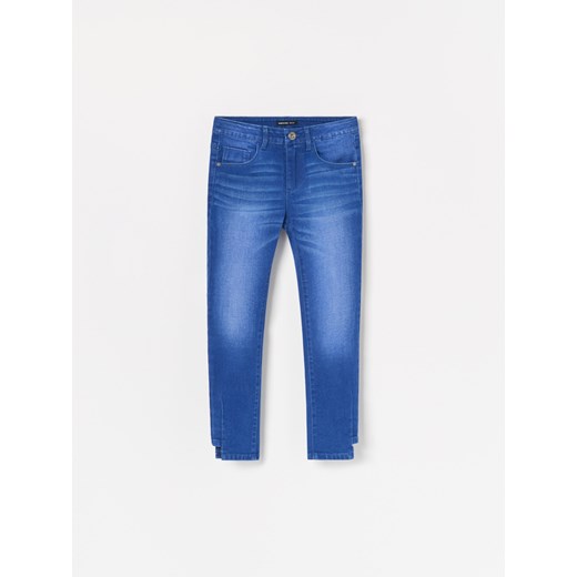 Reserved - Spodnie jeansowe slim - Niebieski  Reserved 140 