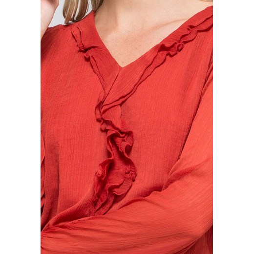 Bluzka damska czerwona Monnari z wiskozy 