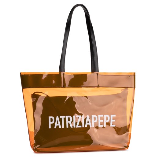Shopper bag Patrizia Pepe bez dodatków duża 
