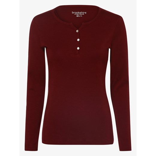 brookshire - Damska koszulka z długim rękawem, czerwony  Brookshire M vangraaf