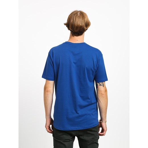 T-shirt męski niebieski z krótkim rękawem 