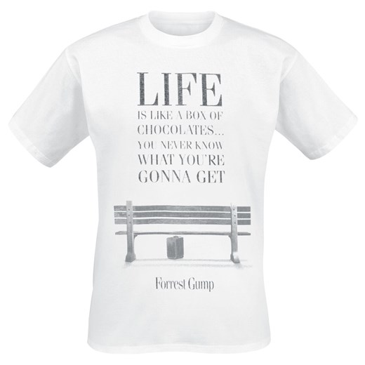 Forrest Gump - Life Is Like A Box Of Chocolates - T-Shirt - biały Forrest Gump  XXL EMP