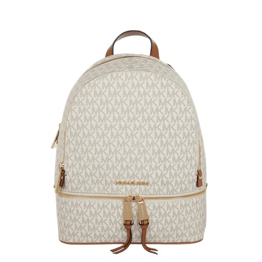 Plecak skórzany ze wzorem z logo Michael Michael Kors One Size Peek&Cloppenburg 