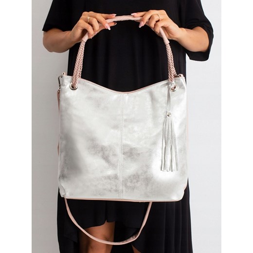 Shopper bag na ramię lakierowana elegancka 