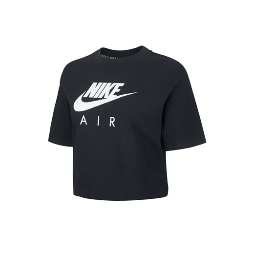 Bluzka sportowa czarna Nike z aplikacjami  