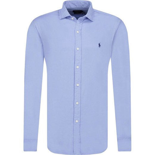 Koszula męska Polo Ralph Lauren na wiosnę niebieska casual z 2019 Casual z długim rękawem Slim Fit koszula męska wiosna