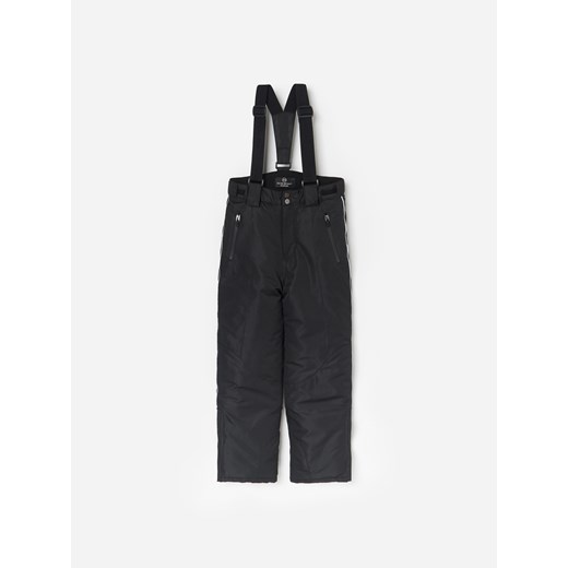 Reserved - Ocieplane spodnie z szelkami - Czarny  Reserved 146 
