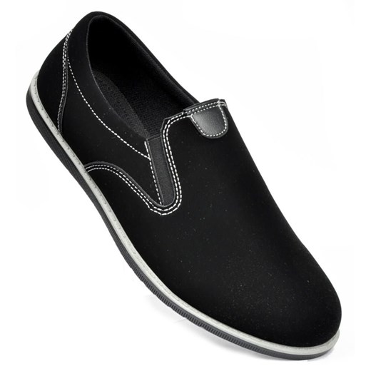 Pantofelek24.pl | Wsuwane pantofle Czarne  Baolikang 42 okazyjna cena pantofelek24.pl 