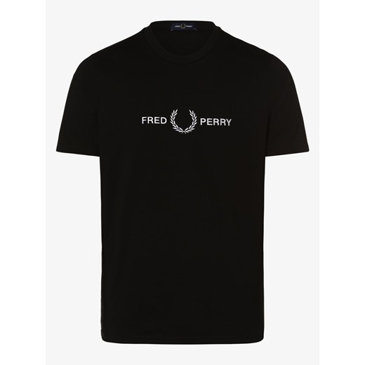 Fred Perry - T-shirt męski, czarny Fred Perry  M vangraaf