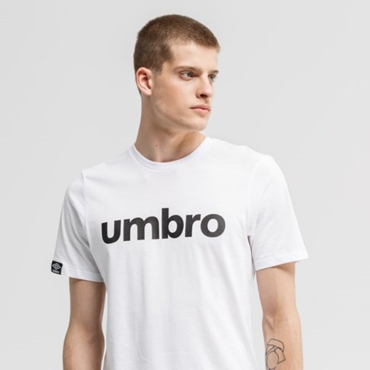 T-shirt męski Umbro z napisami z krótkim rękawem 