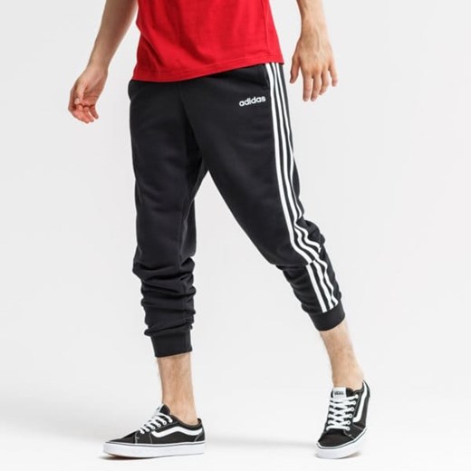Spodnie męskie Adidas w paski czarne w sportowym stylu 