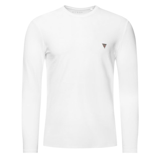 T-shirt męski Guess biały z długim rękawem 