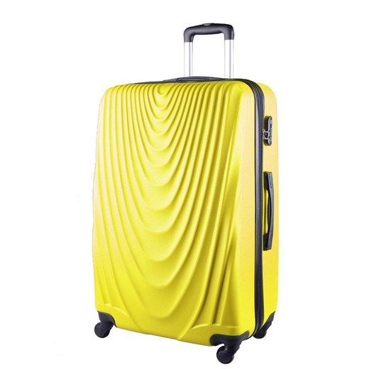 Duża walizka KEMER 304 L Żółta