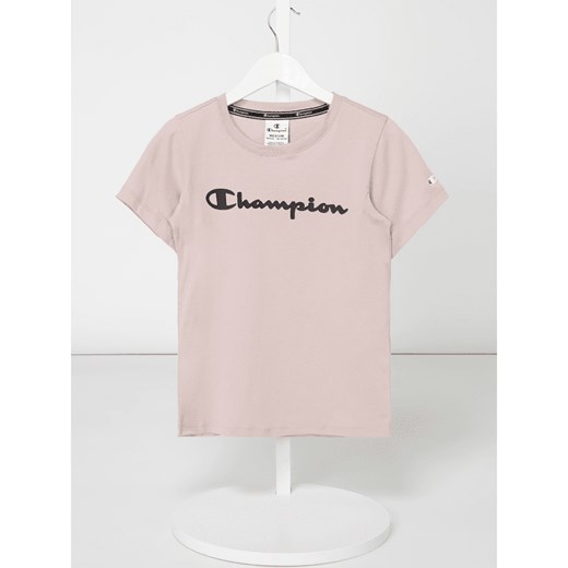 T-shirt z gumowym nadrukiem z logo Champion  XL Peek&Cloppenburg 