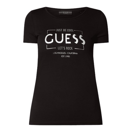 T-shirt z nadrukiem z logo  Guess XS Peek&Cloppenburg 