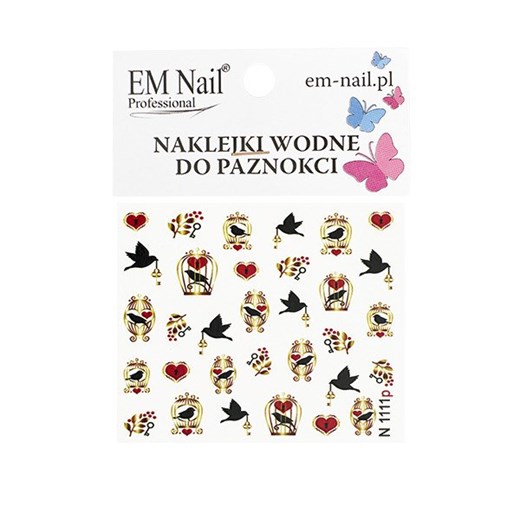 Naklejki wodne do paznokci  Em Nail Professional uniwersalny em-nail.pl