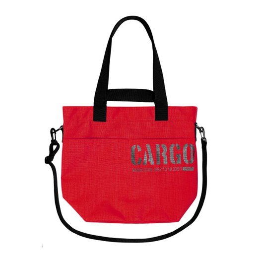 Shopper bag czerwona Cargo By Owee duża w stylu młodzieżowym 