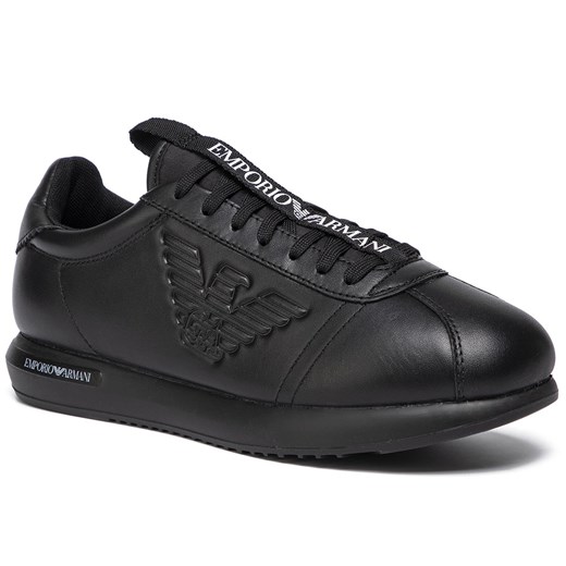 Sneakersy EMPORIO ARMANI - X4X260 XL709 B133 Blk/Blk/Blk/Blk/Whit  Emporio Armani 43 eobuwie.pl