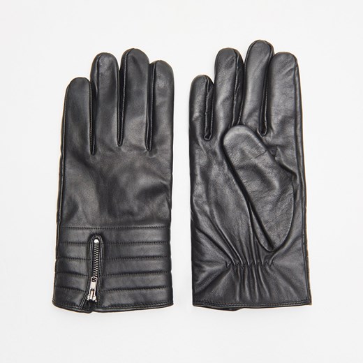 Cropp - Skórzane rękawiczki - Czarny Cropp  M/L 