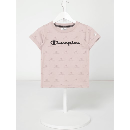 T-shirt z wzorem z logo Champion  XS Peek&Cloppenburg 