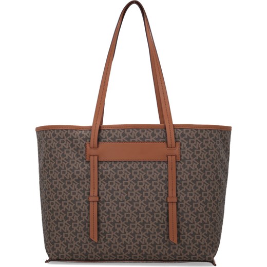 Shopper bag Dkny z nadrukiem na ramię elegancka bez dodatków 