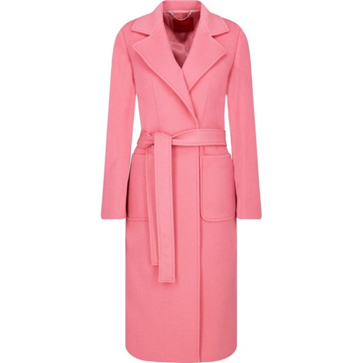 Różowy płaszcz damski Max & Co. na jesień 