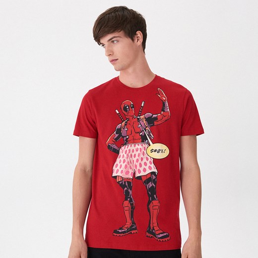 House - T-shirt z nadrukiem Deadpool - Czerwony  House L 