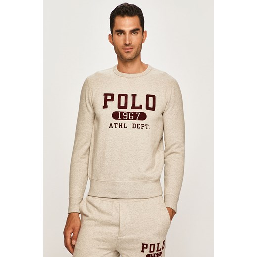 Szara bluza męska Polo Ralph Lauren z bawełny 