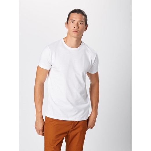 Esprit t-shirt męski z krótkim rękawem biały bawełniany 