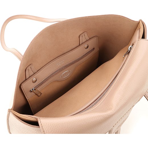 Tods Torba typu Tote, Bright Nude, Crackle Leather, 2019