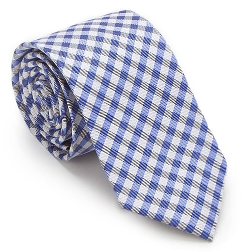 Krawat Wittchen niebieski w abstrakcyjne wzory 